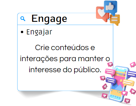 Peça do quebra-cabeça que representa o engajamento, ou 'Engage'.